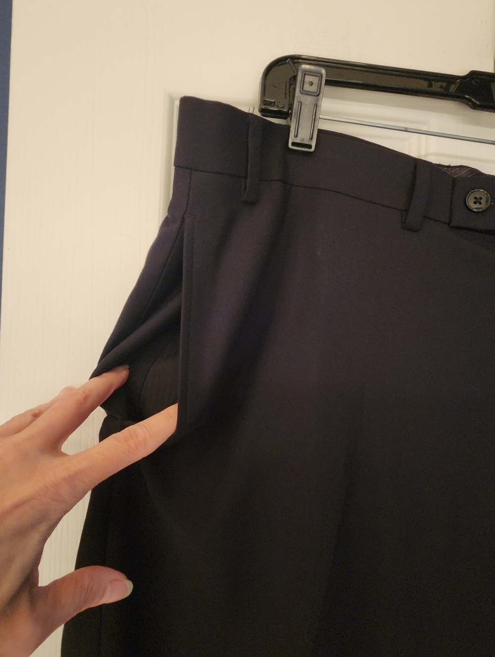Calvin Klein Men's Modern Fit Dress Pant In Black Size 38x30 - Picture 6 of 12